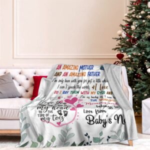 Blanket For New Mom Dad Cute Baby Elephant Girl Top Of My Heart From Baby Blanket Blankets For Mothers Day 2 zbkqmc.jpg
