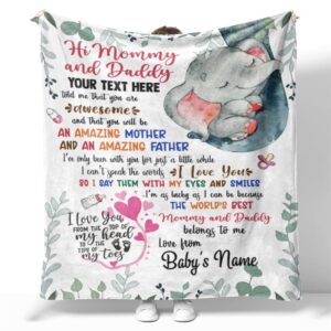 Blanket For New Mom Dad Cute Baby Elephant Girl Top Of My Heart From Baby Blanket Blankets For Mothers Day 3 rc1dhu.jpg