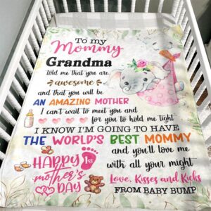 Blanket For New Mom Elephant I Can t Wait To Meet You Pink From Baby Blanket Blankets For Mothers Day 3 clma3p.jpg