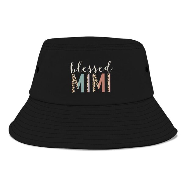 Blessed Mimi Cute Leopard Print Bucket Hat, Mother Day Hat, Mother’s Day Gifts
