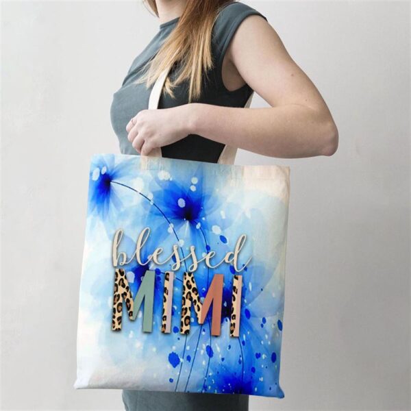 Blessed Mimi Cute Leopard Print Tote Bag, Mom Tote Bag, Tote Bags For Moms, Gift Tote Bags