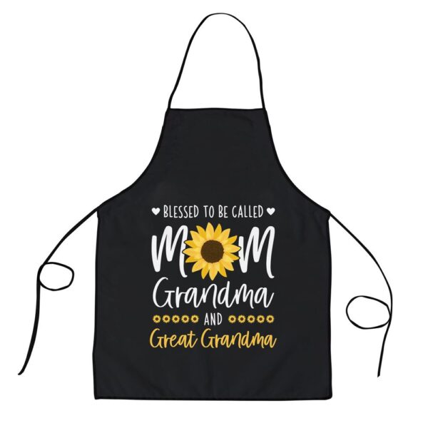 Blessed To Be Called Mom Grandma and Great Grandma Sunflower Apron, Aprons For Mother’s Day, Mother’s Day Gifts