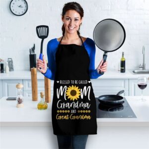 Blessed To Be Called Mom Grandma and Great Grandma Sunflower Apron Aprons For Mother s Day Mother s Day Gifts 2 kcusrb.jpg