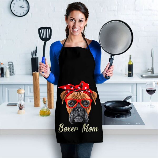 Boxer Mom Dogs Tee Mothers Day Dog Lovers Gifts For Women Apron, Aprons For Mother’s Day, Mother’s Day Gifts