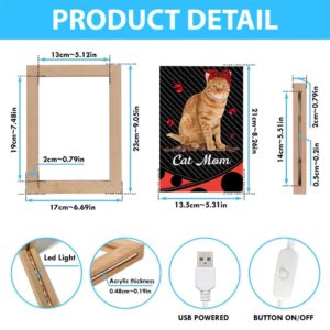 Cat Mom Red And Black Polka Dots Picture Frame Light Frame Lamp Mother s Day Gifts 4 rafzk2.jpg