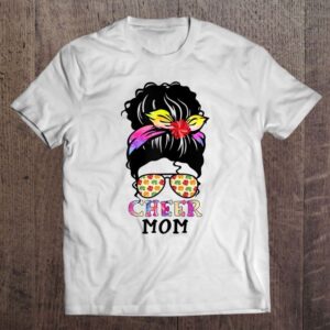 Cheer Mom Tie Dye Messy Bun Cheerleader…