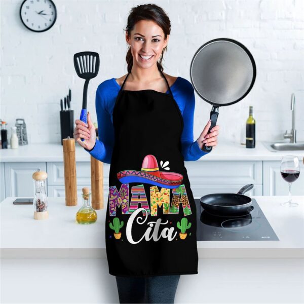 Cinco De Mayo Leopard Mamacita Festival Mexican Mothers Day Apron, Aprons For Mother’s Day, Mother’s Day Gifts