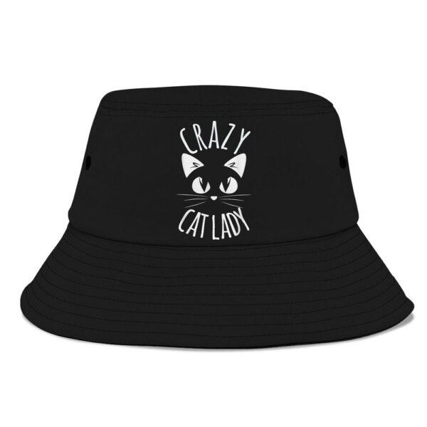 Crazy Cat Lady Funny Fur Mom Mothers Day Christmas Birthday Bucket Hat, Mother Day Hat, Mother’s Day Gifts