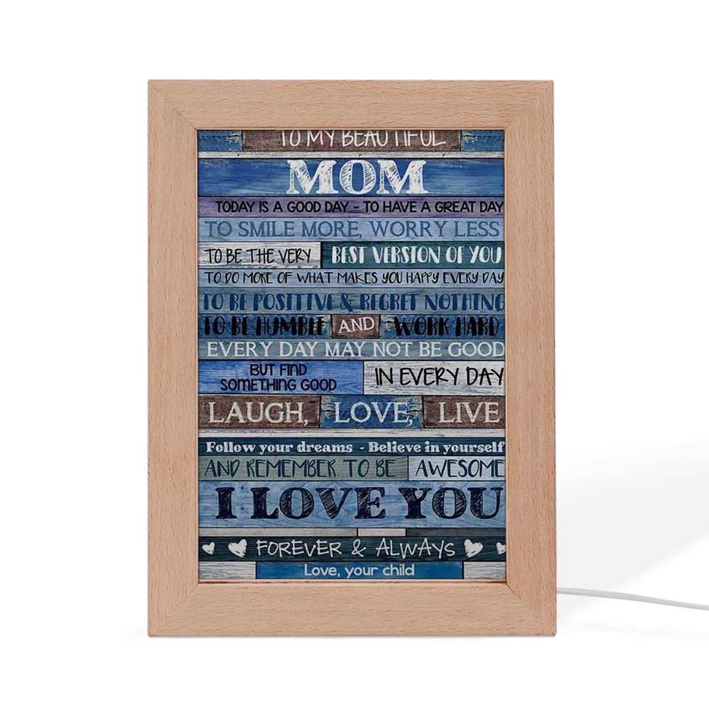 Custom Frame Lamp Prints Mother’s Day Frame Lamp, Picture Frame Light, Frame Lamp, Mother’s Day Gifts