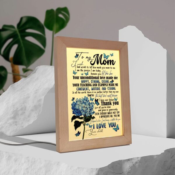 Custom Frame Lamp Prints Mother’s Day Gifts Family, Picture Frame Light, Frame Lamp, Mother’s Day Gifts