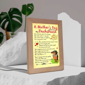 Dachshund Dog A Mother S Day Poem From The Dachshund Picture Frame Light Frame Lamp Mother s Day Gifts 3 lyg66x.jpg