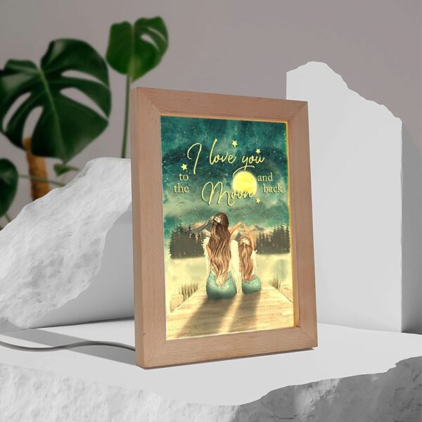 Daughter And Mom Frame Lamp, Picture Frame Light, Frame Lamp, Mother’s Day Gifts