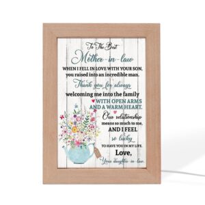 Daughter To The Best Mother In Law Mother S Day Gift Wall Art Picture Frame Light Frame Lamp Mother s Day Gifts 1 gkoyex.jpg
