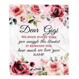 Dear Gigi Blanket From Granddaughter Grandson We…