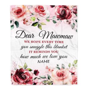 Dear Mawmaw Blanket From Granddaughter Grandson We…