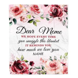 Dear Meme Blanket From Granddaughter Grandson We…