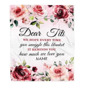 Dear Titi Blanket From Niece Nephew We…