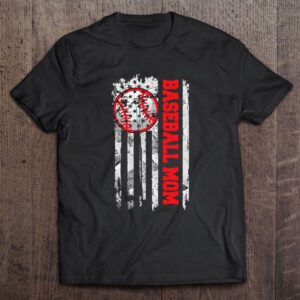 Distressed American Flag Baseball Mom Mother’s Day…