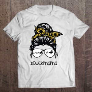 Duck Mama Messy Hair Bun Sunflower Glasses…