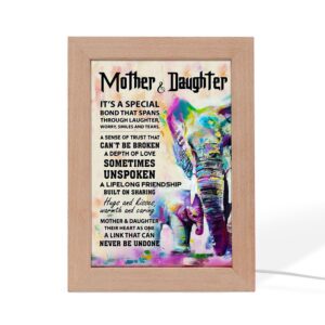 Elephant Mother Daughter It S A Special Bond That Spans Frame Lamp Picture Frame Light Frame Lamp Mother s Day Gifts 1 plfknt.jpg
