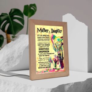 Elephant Mother Daughter It S A Special Bond That Spans Frame Lamp Picture Frame Light Frame Lamp Mother s Day Gifts 3 alm7s2.jpg