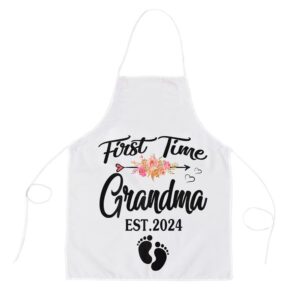 First Time Grandma 2024 Pregnancy Announcement New Grandma Apron Mothers Day Apron Mother s Day Gifts 1 khn1vw.jpg