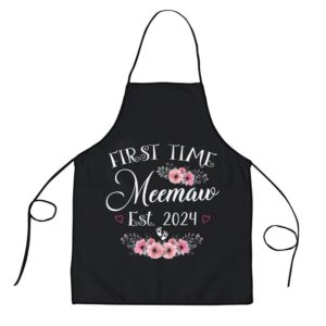 First Time Meemaw 2024 Mothers Day Soon To Be Mom Pregnancy Apron Aprons For Mother s Day Mother s Day Gifts 1 fyqtxs.jpg