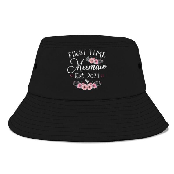 First Time Meemaw 2024 Mothers Day Soon To Be Mom Pregnancy Bucket Hat, Mother Day Hat, Mother’s Day Gifts