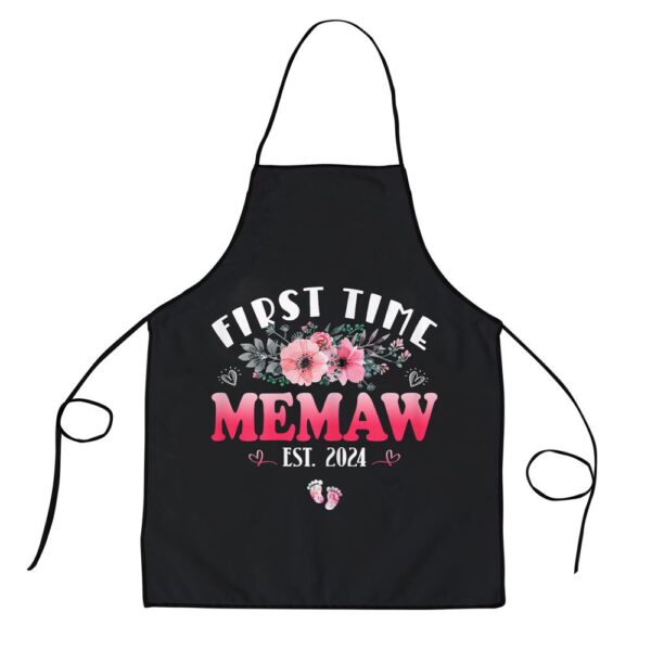 First Time Memaw 2024 Mothers Day Soon To Be Memaw Apron, Aprons For Mother’s Day, Mother’s Day Gifts