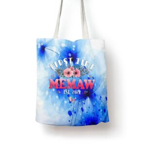 First Time Memaw 2024 Mothers Day Soon To Be Memaw Tote Bag Mom Tote Bag Tote Bags For Moms Gift Tote Bags 1 tvr688.jpg