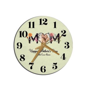 Floral Mum Heart Photo Frame Mother s Day Gift Personalised Wooden Clock Mother s Day Clock Custom Mothers Day Gifts 1 tuhanp.jpg
