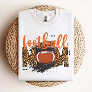Football Mom Leopard Sweatshirt, Mother Sweatshirt, Sweatshirt…
