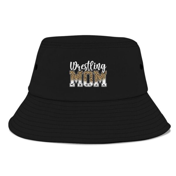 Funny Leopard Wrestling Mom Women Wrestler Mothers Day Bucket Hat, Mother Day Hat, Mother’s Day Gifts