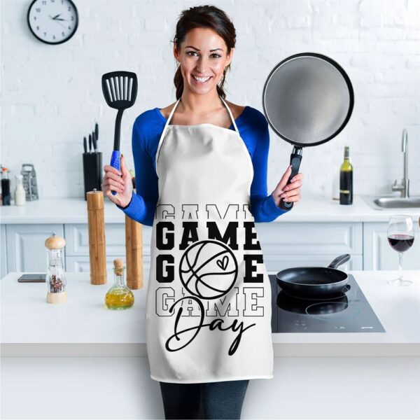 Game Day Sport Lover Mothers Day Basketball Mom Women Girl Apron, Mothers Day Apron, Mother’s Day Gifts