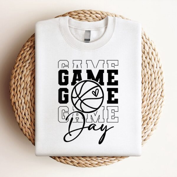 Game Day Sport Lover Mothers Day Basketball Mom Women Girl Sweatshirt, Mother Sweatshirt, Sweatshirt For Mom, Mum Sweatshirt