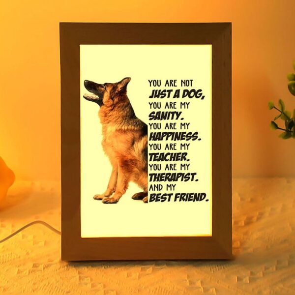 German Shepherd My Best Friend Gift For Dog Mom Frame Lamp, Picture Frame Light, Frame Lamp, Mother’s Day Gifts