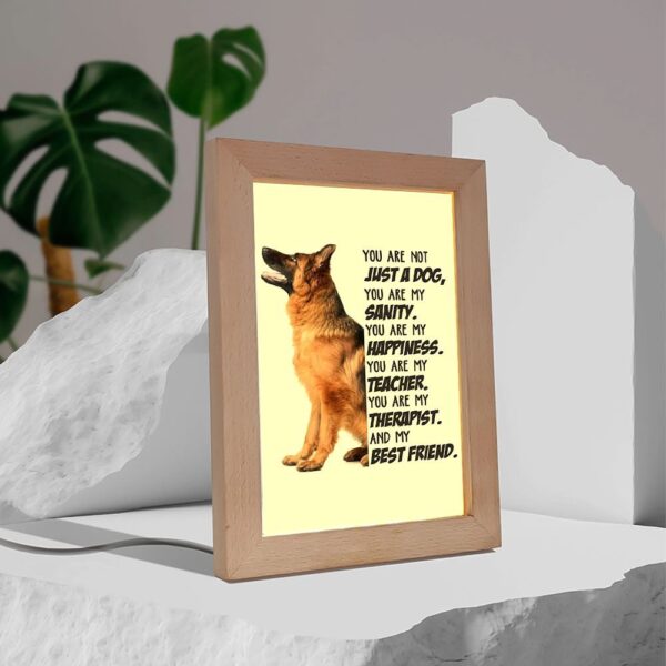 German Shepherd My Best Friend Gift For Dog Mom Frame Lamp, Picture Frame Light, Frame Lamp, Mother’s Day Gifts