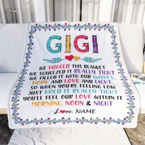 Gigi Blanket From Grandkids We Hugged This Blanket Personalized Blanket For Mom Mother s Day Gifts Blanket 2 nmbfdz.jpg