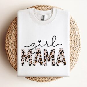 Girl Mama Leopard Sweatshirt, Mother Sweatshirt, Sweatshirt…