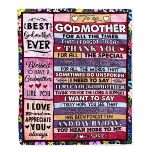 Godmother Blanket From Niece Nephew Thank You For The Love Personalized Blanket For Mom Mother s Day Gifts Blanket 1 szid91.jpg