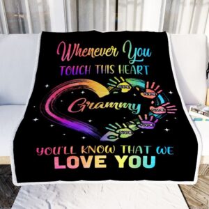 Grammy Blanket From Grandkids Granddaughter Grandson We Love You Grandparent Bed Personalized Blanket For Mom Mother s Day Gifts Blanket 2 nugqgo.jpg