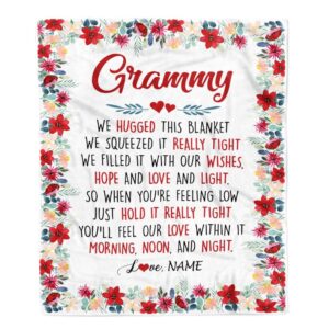 Grammy Blanket From Grandkids Grandson Granddaughter We Hugged This Blanket Personalized Blanket For Mom Mother s Day Gifts Blanket 1 kvv6rz.jpg