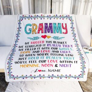 Grammy Blanket From Grandkids We Hugged This Blanket Personalized Blanket For Mom Mother s Day Gifts Blanket 2 pdeudr.jpg