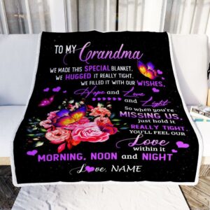 Grandma Blanket From Grandkids Granddaughter We Made This Special Blanket Flower Personalized Blanket For Mom Mother s Day Gifts Blanket 2 fz7bzn.jpg