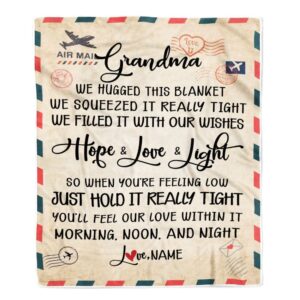 Grandma Blanket From Grandkids We Hugged This Blanket Mail Letter Personalized Blanket For Mom Mother s Day Gifts Blanket 1 oykyl7.jpg