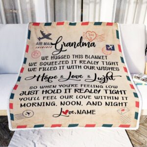 Grandma Blanket From Grandkids We Hugged This Blanket Mail Letter Personalized Blanket For Mom Mother s Day Gifts Blanket 2 fr8fat.jpg