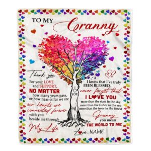 Granny Blanket From Grandkids Never Forget That I Love You You Mean The World to Me Personalized Blanket For Mom Mother s Day Gifts Blanket 1 d7a2hm.jpg