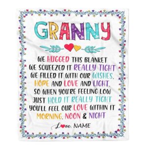 Granny Blanket From Grandkids We Hugged This Blanket Personalized Blanket For Mom Mother s Day Gifts Blanket 1 ks5wix.jpg