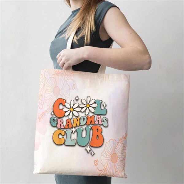 Groovy Cool Grandmas Club Funny Smile Mothers Day Tote Bag, Mom Tote Bag, Tote Bags For Moms, Mother’s Day Gifts