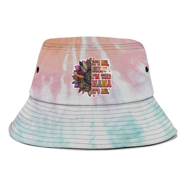 Groovy Its Me Hi Im The Mama Its Me Tie Dye Mothers Day Bucket Hat, Mother Day Hat, Mother’s Day Gifts